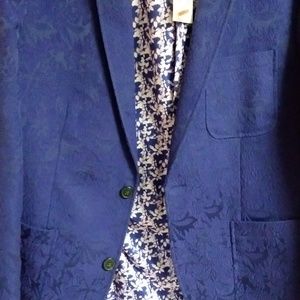 Macy's Purple Brocade Jacket, NWT, Men's, Sz M